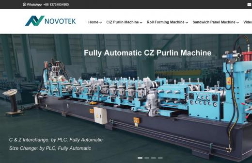 Novotek Machinery响应式自适应外贸企业网站定制